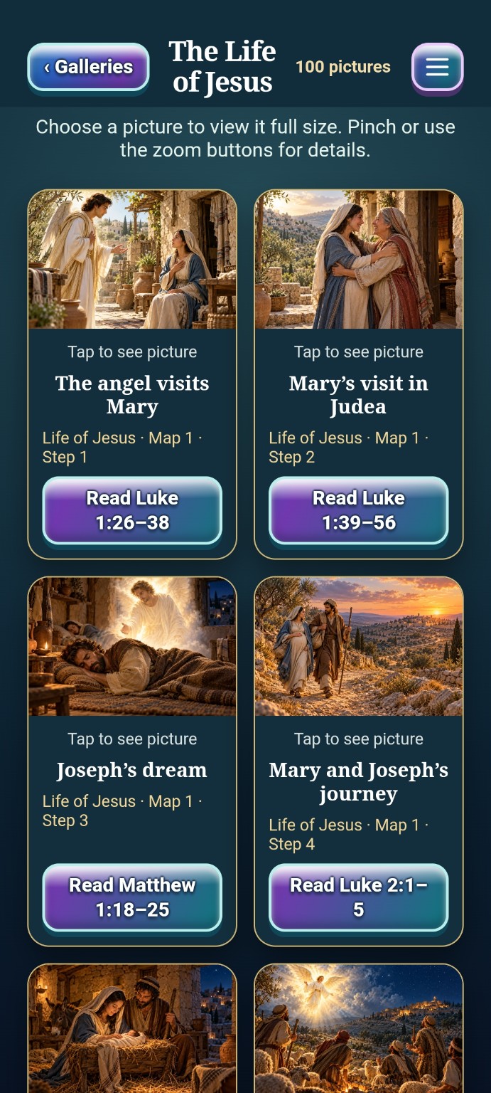 Illustrated galleries screenshot