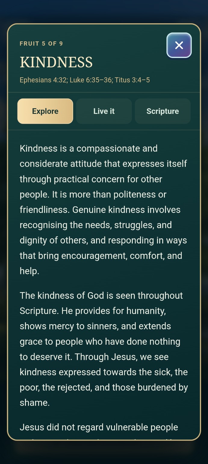 Explore kindness in Interactive Bible Journeys